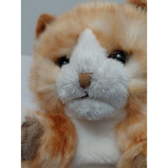 Folkmanis Cat Puppet Orange Tabby Kitten Chunky Body Animal Learning 9" - Picture 6 of 8